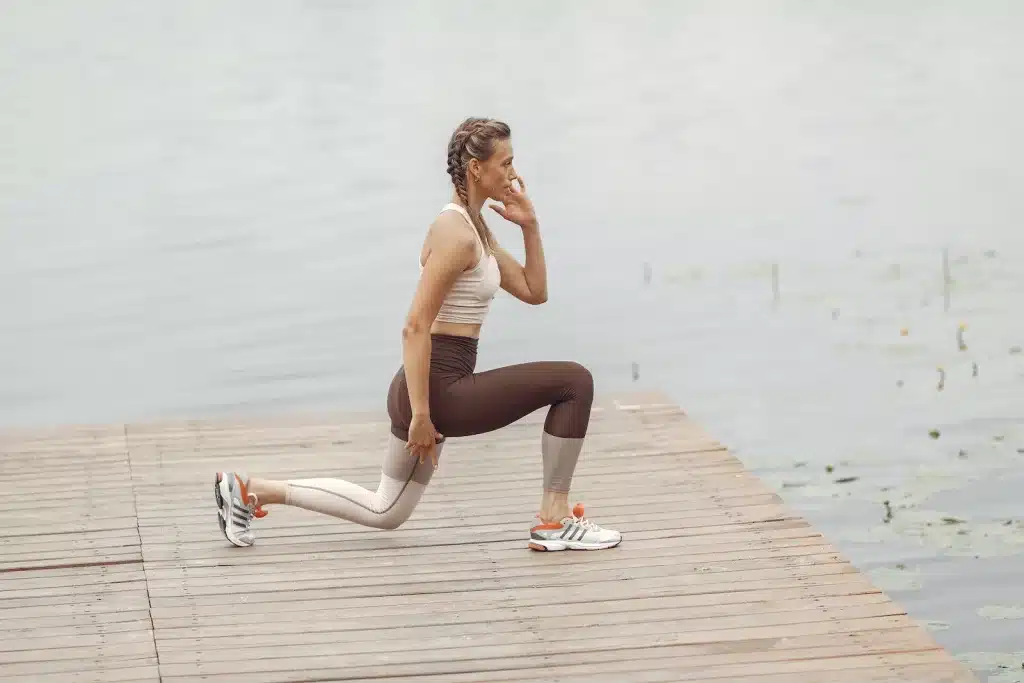 Woman Exercise on Bridge